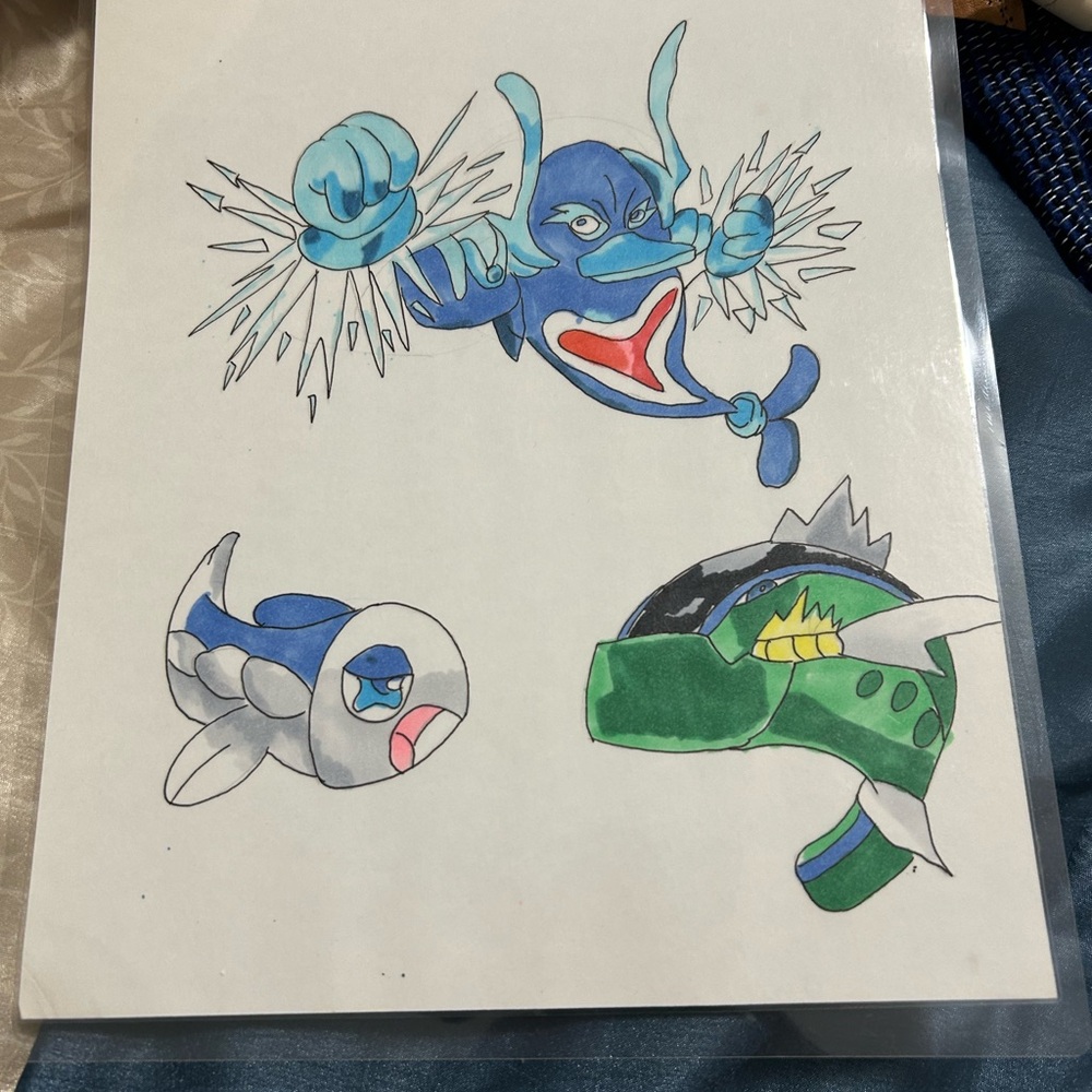 Colorful Cartoon Character Art Print